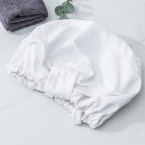 Чалма для сауны/душа в косметичке, вафельная, цвет белый Чалма для сауны/душа в косметичке, вафельная, цвет белый