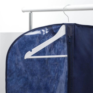 Чехол для одежды 60×100 см, спанбонд, цвет синий Чехол для одежды 60×100 см, спанбонд, цвет синий
