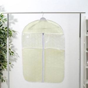 Чехол для одежды Доляна «Фло», 60×90 см, цвет бежевый Чехол для одежды Доляна «Фло», 60×90 см, цвет бежевый