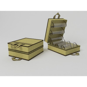 Чемоданчик для хранения обуви «Классик бежевый», на 6 пар, 35х40х20 см Чемоданчик для хранения обуви «Классик бежевый», на 6 пар, 35х40х20 см