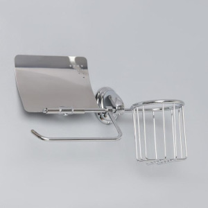 Держатель для туалетной бумаги Accoona A11105-1, отсек под дезодорант, цвет хром Держатель для туалетной бумаги Accoona A11105-1, отсек под дезодорант, цвет хром