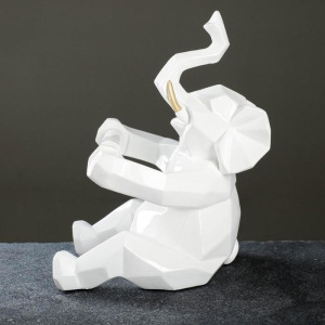 Держатель для туалетной бумаги "Слон" белый 21х19х30см Держатель для туалетной бумаги "Слон" белый 21х19х30см