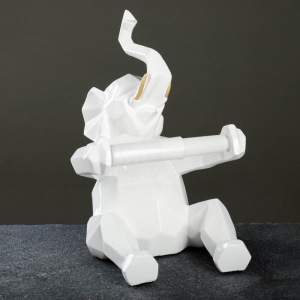 Держатель для туалетной бумаги "Слон" белый 21х19х30см Держатель для туалетной бумаги "Слон" белый 21х19х30см