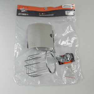 Держатель для туалетной бумаги с крышкой и дезодоранта Accoona A11805-1, цвет хром Держатель для туалетной бумаги с крышкой и дезодоранта Accoona A11805-1, цвет хром