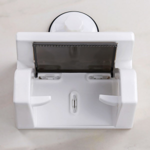 Держатель для туалетной бумаги с полкой, 18×11,5×20,3 см, цвет белый Держатель для туалетной бумаги с полкой, 18×11,5×20,3 см, цвет белый