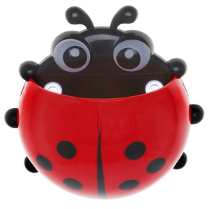 Держатель для зубных щёток детский «Божья коровка», на присосках, цвет МИКС Держатель для зубных щёток детский «Божья коровка», на присосках, цвет МИКС