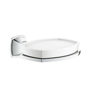 Держатель GROHE Grandera с керамической мыльницей Держатель GROHE Grandera с керамической мыльницей