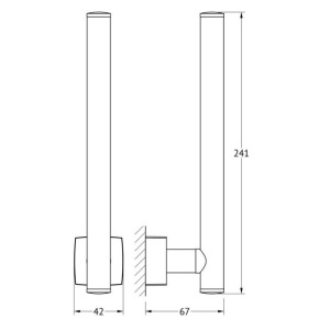 Держатель запасных рулонов туалетной бумаги, хром, FBS Держатель запасных рулонов туалетной бумаги, хром, FBS