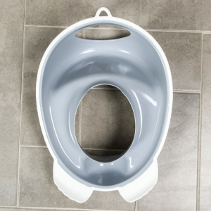 Детская накладка - сиденье на унитаз антискользящая «Совы», цвет серый Детская накладка - сиденье на унитаз антискользящая «Совы», цвет серый