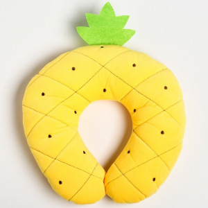 Детская подушка для путешествий «Ананас», цвет желтый Детская подушка для путешествий «Ананас», цвет желтый