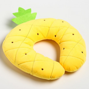 Детская подушка для путешествий «Ананас», цвет желтый Детская подушка для путешествий «Ананас», цвет желтый