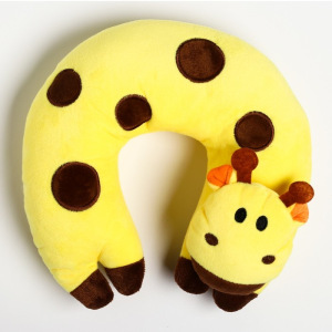 Детская подушка для путешествий «Жираф», цвет желтый Детская подушка для путешествий «Жираф», цвет желтый