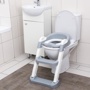 Детское сиденье на унитаз, цвет серый/белый Детское сиденье на унитаз, цвет серый/белый