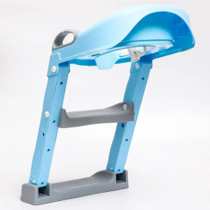 Детское сиденье на унитаз, цвет серый/голубой Детское сиденье на унитаз, цвет серый/голубой