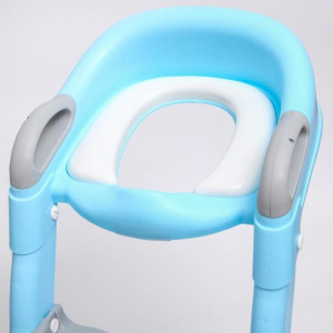 Детское сиденье на унитаз, цвет серый/голубой Детское сиденье на унитаз, цвет серый/голубой