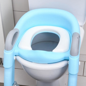 Детское сиденье на унитаз, цвет серый/голубой Детское сиденье на унитаз, цвет серый/голубой