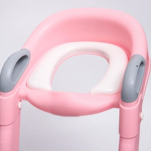 Детское сиденье на унитаз, цвет серый/розовый Детское сиденье на унитаз, цвет серый/розовый