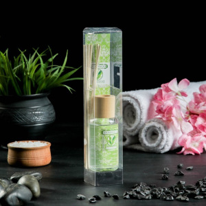 Диффузор ароматический "Queen Fair" 50 мл, палочки 7шт, аромат зеленый чай Диффузор ароматический "Queen Fair" 50 мл, палочки 7шт, аромат зеленый чай