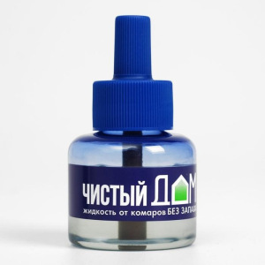 Дополнительный флакон-жидкость от комаров "Чистый дом", без запаха, 45 ночей Дополнительный флакон-жидкость от комаров "Чистый дом", без запаха, 45 ночей