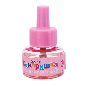 Дополнительный флакон-жидкость от комаров "Чистый дом", Комаришка, для детей, 30 ночей Дополнительный флакон-жидкость от комаров "Чистый дом", Комаришка, для детей, 30 ночей
