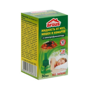 Дополнительный флакон-жидкость от мух "Argus", без запаха, 30 мл Дополнительный флакон-жидкость от мух "Argus", без запаха, 30 мл