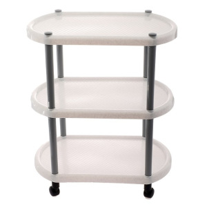 Этажерка для обуви на колёсиках, 3 яруса, 50×30×58 см, цвет МИКС Этажерка для обуви на колёсиках, 3 яруса, 50×30×58 см, цвет МИКС