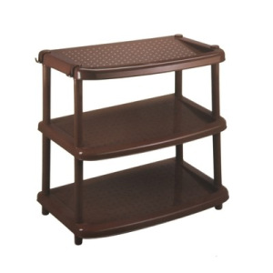 Этажерка для обуви «Паола», 3 яруса, 49×31×47 см, цвет коричневый Этажерка для обуви «Паола», 3 яруса, 49×31×47 см, цвет коричневый