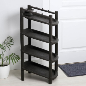 Этажерка для обуви «Узккая», 4 яруса, 41,5×25,5×81 см, цвет МИКС Этажерка для обуви «Узккая», 4 яруса, 41,5×25,5×81 см, цвет МИКС