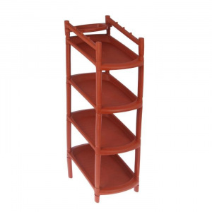 Этажерка для обуви «Узккая», 4 яруса, 41,5×25,5×81 см, цвет МИКС Этажерка для обуви «Узккая», 4 яруса, 41,5×25,5×81 см, цвет МИКС