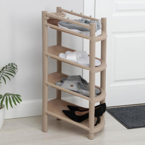 Этажерка для обуви «Узккая», 4 яруса, 41,5×25,5×81 см, цвет МИКС Этажерка для обуви «Узккая», 4 яруса, 41,5×25,5×81 см, цвет МИКС