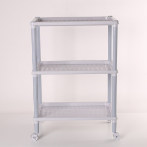 Этажерка напольная 3-х секционная «Флавия», на колёсиках, цвет МИКС Этажерка напольная 3-х секционная «Флавия», на колёсиках, цвет МИКС