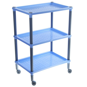 Этажерка напольная 3-х секционная «Флавия», на колёсиках, цвет МИКС Этажерка напольная 3-х секционная «Флавия», на колёсиках, цвет МИКС