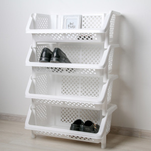 Этажерка напольная 4-х секционная «Универсал», цвет белый Этажерка напольная 4-х секционная «Универсал», цвет белый