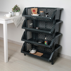 Этажерка напольная для хранения 4-х секционная «Эконом», цвет МИКС Этажерка напольная для хранения 4-х секционная «Эконом», цвет МИКС