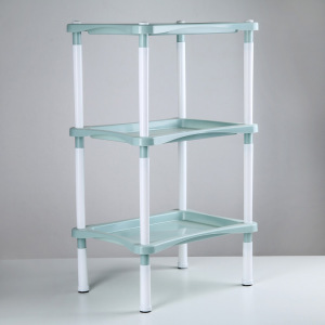 Этажерка напольная с полками 3-х секционная Krita, цвет серая мистерия Этажерка напольная с полками 3-х секционная Krita, цвет серая мистерия