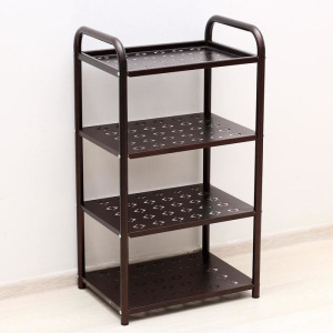 Этажерка «Принт», 4 яруса, 44×32×78 см, цвет медный антик Этажерка «Принт», 4 яруса, 44×32×78 см, цвет медный антик