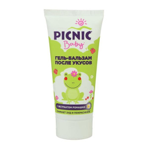 Гель-бальзам после укусов насекомых "Picnic Baby", с экстрактом ромашки, 30 мл Гель-бальзам после укусов насекомых "Picnic Baby", с экстрактом ромашки, 30 мл