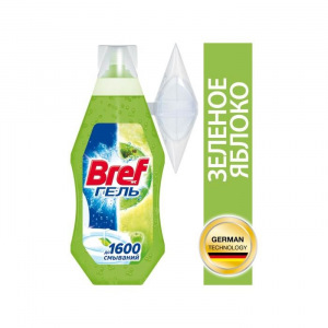 Гель для чистки и свежести унитаза Bref WC-Gel «Зелёное яблоко», 360 мл Гель для чистки и свежести унитаза Bref WC-Gel «Зелёное яблоко», 360 мл