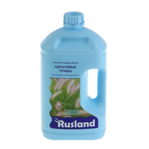 Гель для стирки белья Rusland "Шелковые травы" для шерстяных и деликатных тканей, 2,5 л Гель для стирки белья Rusland "Шелковые травы" для шерстяных и деликатных тканей, 2,5 л