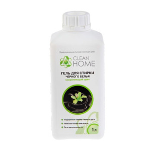 Гель для стирки черного белья Clean home сохраняющий цвет, 1 л Гель для стирки черного белья Clean home сохраняющий цвет, 1 л