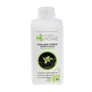 Гель для стирки черного белья Clean home сохраняющий цвет, 1 л Гель для стирки черного белья Clean home сохраняющий цвет, 1 л