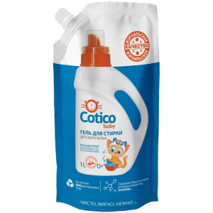 Гель для стирки детского белья Cotico, дой-пак, 1 л Гель для стирки детского белья Cotico, дой-пак, 1 л