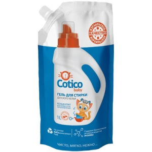 Гель для стирки детского белья Cotico, дой-пак, 1 л Гель для стирки детского белья Cotico, дой-пак, 1 л