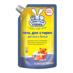 Гель для стирки детского белья Ушастый нянь, дой-пак, 1 л Гель для стирки детского белья Ушастый нянь, дой-пак, 1 л