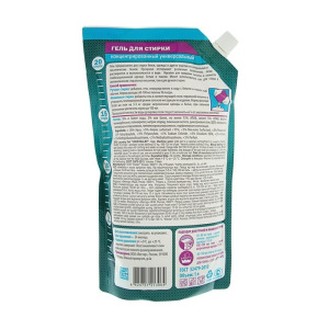 Гель для стирки концентрированный, универсальный, дой-пак,1000 мл Гель для стирки концентрированный, универсальный, дой-пак,1000 мл