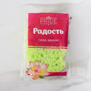 Губка банная «Радость», 15×10×4 см, цвет МИКС Губка банная «Радость», 15×10×4 см, цвет МИКС