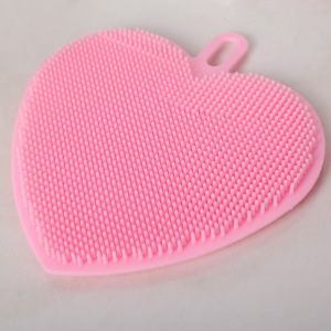 Губка силиконовая «Сердце», 11×11×1,5 см, цвет МИКС Губка силиконовая «Сердце», 11×11×1,5 см, цвет МИКС