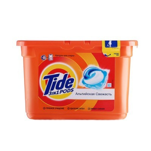 Капсулы для стирки Tide Альпийская свежесть, 15 шт Капсулы для стирки Tide Альпийская свежесть, 15 шт