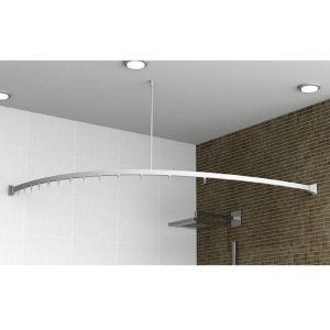 Карниз для шторы в ванную, гибкий, 100 х 3 см Карниз для шторы в ванную, гибкий, 100 х 3 см