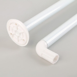 Карниз для ванной комнаты г-образный, 80×80 см, цвет белый Карниз для ванной комнаты г-образный, 80×80 см, цвет белый